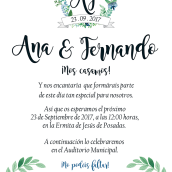 Invitación de boda. Graphic Design project by Patricia Vilches - 11.15.2017