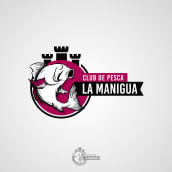 Logotipo Club de Pesca La Manigua. Design gráfico projeto de Patricia Vilches - 15.11.2017