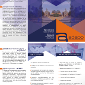 Tríptico Adepo. Graphic Design project by Patricia Vilches - 11.15.2017