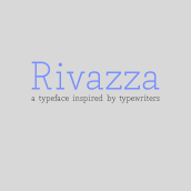 Rivazza Font. Un proyecto de Tipografía, Caligrafía y Lettering de Elisa Pérez - 27.11.2017