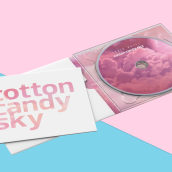 Cotton Candy Sky - Single Cover. Un progetto di Graphic design di Alba Mª Beltrán Calvo - 12.12.2017