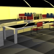 Modelado de escenario- se modelo y texturizo un escenario para un proyecto de arquitectura, en interiores de un estudio-(2016). Un proyecto de 3D de Martin Arredondo Orduño - 12.12.2016