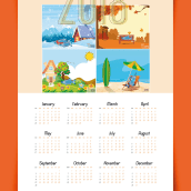 Calendario 2018. Traditional illustration, Advertising, Character Design, Design Management, Editorial Design, Education, Graphic Design, and Vector Illustration project by Soledad Manso González - 01.04.2018