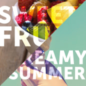 Sweet Fruit & Creamy Summer - Case Design. Projekt z dziedziny Projektowanie graficzne, Projektowanie produktowe, Retuszowanie fotografii i Grafika wektorowa użytkownika Amanda Aliaga Barba - 29.07.2015