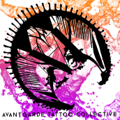 Logo Avantgarde Tattoo Collection . Design gráfico projeto de Valentina Leiva Izquierdo - 10.12.2017