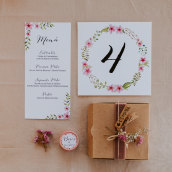 Invitación de boda M+J. Un proyecto de Diseño gráfico de Virginia Corona Blanco - 20.01.2017