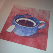 Tea. Ilustração tradicional projeto de Laura P - 13.02.2018