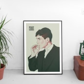 Diseño de póster sobre la serie Peaky Blinders. Un progetto di Design, Illustrazione tradizionale, Graphic design e Illustrazione vettoriale di Javi Rodríguez - 22.02.2018