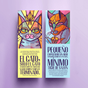 Oda al gato / Pablo Neruda. Ilustração tradicional projeto de Betsy Amparán - 11.03.2018