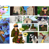 http://artifictial.chaostendency.com/Nuevo proyecto. Ilustração tradicional, Animação, Design de personagens, Web Design, Desenvolvimento Web, e Comic projeto de Laura Vazquez Carulla - 20.06.2017