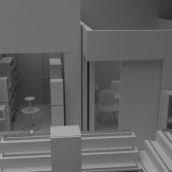Proyecto creación de una papeleria. 3D, Arquitetura de interiores, e Design de interiores projeto de Borja Alday - 31.03.2018