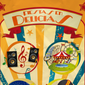 Cartel - "Fiestas en Delicias" 2010. Un proyecto de Diseño gráfico de Sonia San José Campos - 01.07.2010