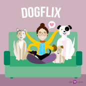 Dogflix. Un proyecto de Diseño de personajes de Eva Jardi - 07.04.2018
