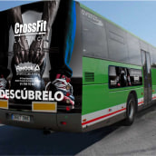 Autobus CrossFit Reebok Sports Club. Br, ing & Identit project by José Manuel Piñón Cubero - 04.19.2018