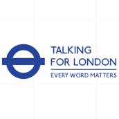 TFL | TALKING FOR LONDON. Direção de arte, Br, ing e Identidade, Design gráfico, Design industrial, Criatividade, Design de cartaz, e Design de logotipo projeto de Alejo Malia - 17.06.2017