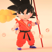 Son Goku. Un proyecto de Animación de personajes de Alan Pantoja - 25.04.2018