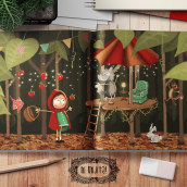 Little Red Riding Hood. Un proyecto de Ilustración tradicional, Diseño de personajes, Pintura, Dibujo e Ilustración digital de Soledad Durán - 27.04.2018