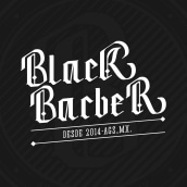 Black Barber. Un proyecto de Diseño, Br, ing e Identidad, Diseño gráfico, Caligrafía, Lettering y Diseño de logotipos de Alex Quezada - 14.05.2018