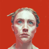 Saoirse Ronan. Digital Illustration project by Mónica Sánchez Gallego - 03.24.2018