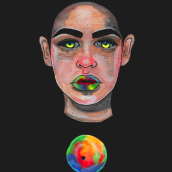 rainbowgirl. Ilustração tradicional, Ilustração digital, e Pintura em aquarela projeto de Marijose Cauich - 31.05.2018