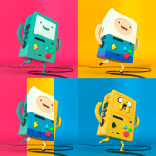 Adventure Time BMO. 3D, Animação de personagens, e Animação 3D projeto de Marc Alonso Fernandez - 31.05.2018