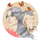 Kacey Musgraves. A Illustration, Music, Fine Art, Graphic Design, Vector Illustration, and Digital illustration project by Juanjo Murillo - 06.08.2018
