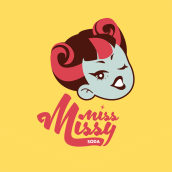 | MISS MISSY SODA | Branding & Packaging. Design, Traditional illustration, Animation, Br, ing, Identit, Editorial Design, Graphic Design, Packaging, Web Design, Stop Motion, Naming, Lettering, Vector Illustration, 2D Animation, Poster Design, and Logo Design project by Laura Méndez - 06.20.2018