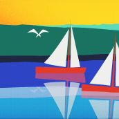 Sailing Boat. Motion Graphics project by Nico Medina - 07.09.2018