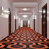 The Shining hallway. Film, Video, TV, 3D, Architecture, Information Architecture, Interior Architecture, Film, and 3D Animation project by Davide Benetti - 07.19.2018