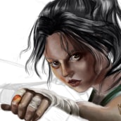 Tomb Raider Fan Art - Makiblue_art. Traditional illustration, Drawing, Digital Illustration, and Concept Art project by Xènia Suñé Suñé - 07.22.2018
