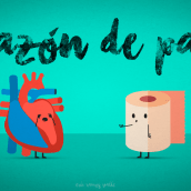 Corazón de papel. Animação, e Animação 2D projeto de Eric Ramos - 23.07.2018