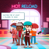 Flutter Hot Reload Game at Google I/O 2018. Un proyecto de Animación, Diseño de personajes y Animación de personajes de Juan Carlos Cruz - 12.08.2018