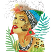Segundo retrato. Un proyecto de Ilustración tradicional, Ilustración digital, Ilustración de retrato y Dibujo de Retrato de Maria Espert - 17.08.2018