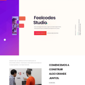  Dirección de arte digital feelcodes.com. UX / UI, Web Design, and Web Development project by Julio R. Vokhmianin - 08.17.2018
