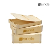 Caja con tapa bisagra. Un proyecto de Br, ing e Identidad y Packaging de Sincla | Cajas de madera premium - 21.08.2018