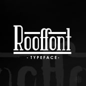 Rooffont - Typeface. Un progetto di Br, ing, Br, identit, Graphic design, Calligrafia e Creatività di Sara Prados - 03.09.2018