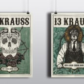 Mi Proyecto del curso: Cartelismo ilustrado "13KRAUSS". Un proyecto de Diseño, Diseño gráfico y Diseño de carteles de Sara Ge Hache - 04.09.2018