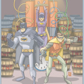 Batman y Robin. Een project van Digitale illustratie van Fernando Cano Zapata - 21.07.2016
