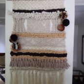 Mi Proyecto del curso: Introducción al macramé: creación de un tapiz decorativo "PASIÓN GUAJIRA". Un proyecto de Artesanía y Diseño de interiores de Lisbeth Ariza - 23.09.2018
