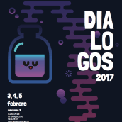 Cartel para el evento Diálogos de la EASD 2017. Un proyecto de Ilustración vectorial de Nieves Millán - 24.09.2018