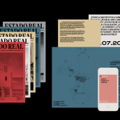 ESTADO REAL. Un proyecto de Diseño, Dirección de arte, Br, ing e Identidad, Diseño editorial, Diseño gráfico y Diseño de carteles de Álvaro Fernández Maldonado - 24.09.2018