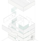 Dibujo a línea de Vivienda No. 4 CIPEA // AZL Architects. Un proyecto de 3D, Arquitectura, Dibujo y Modelado 3D de Inma S.Bastida - 07.01.2014