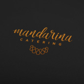 Mandarina Catering. Design, Design gráfico, e Design de logotipo projeto de Vale Petit - 23.10.2018