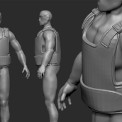 Persona AAA en proceso, soldado mercenario. Un proyecto de Diseño de personajes 3D de humberto franco - 31.10.2018