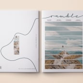 Ramble Magazine. Photograph, Br, ing, Identit, and Editorial Design project by Aitana Barredo - 09.10.2018