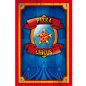 Pizza Circus Barcelona. Design gráfico, e Design de logotipo projeto de Michele Radicia - 01.01.2017