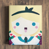 Cover Alice in Wonderland - Children's Book. Ilustração tradicional, e Design editorial projeto de Sara Gummy - 02.09.2018