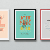 Typographic Posters. Design gráfico, e Tipografia projeto de Stella Belmonte - 25.11.2014