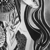 Mi Proyecto del curso: Introducción a la ilustración con tinta china . Un proyecto de Ilustración, Bellas Artes, Creatividad y Dibujo artístico de Amaia Arnal - 26.11.2018