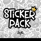 Sticker Pack. Design, Traditional illustration, Character Design, Graphic Design, Screen Printing, Street Art, Lettering, Vector Illustration, Digital Illustration, and Printing project by Shiffa McNasty - 11.29.2018